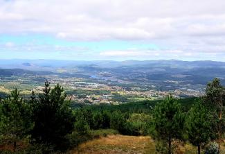 Panorámica do Monte dos Salgueiros - Valga - San Miguel de Valga